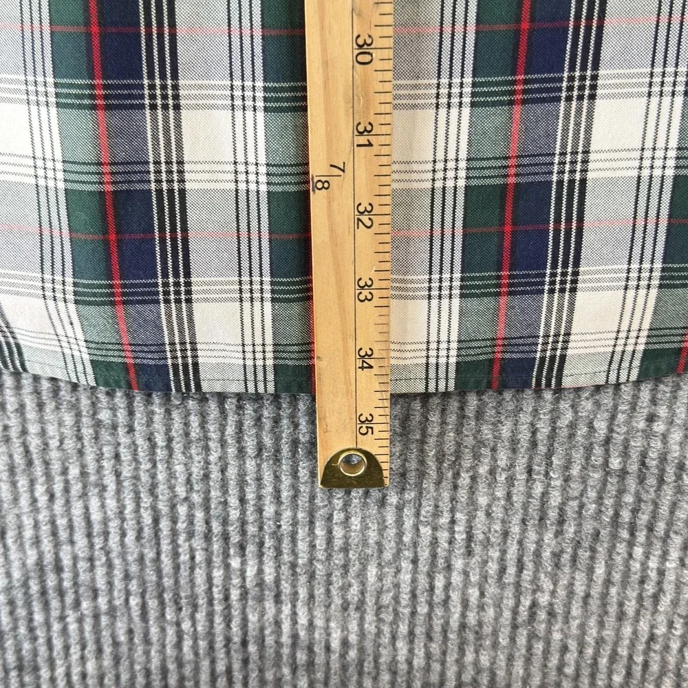 Ralph Lauren Shirt Mens Large Green Blue Plaid Blaire Button Down Cotton